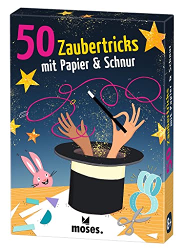 moses. 9847 Zaubertricks mit Papier & Schnur – Geniale Beschäftigung für Kinder ab 8 Jahren,...