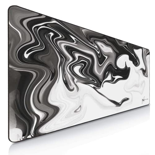 Nyfter XXL Gaming Mauspad Nyfpad - 900x500mm Mousepad - Liquid Design - Vernähte Kanten - Premium...