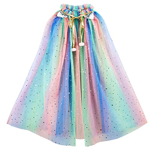 Tacobear Kinder Umhang Prinzessin Bunt Cape Prinzessin Halloween Kostüm Umhang Prinzessin Party Kostüm...