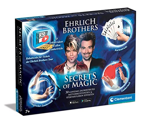 Clementoni 59048 Ehrlich Brothers Secrets of Magic, Zauberkasten für Kinder ab 7 Jahren, magisches...