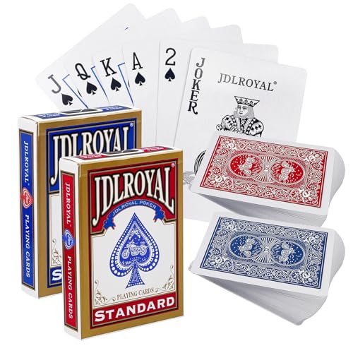 Fousenuk 2X 56 Karten Spielkarten, Pokerkarten Cards, Playing Cards Poker Karten, Kartendeck, Kartenspiel...