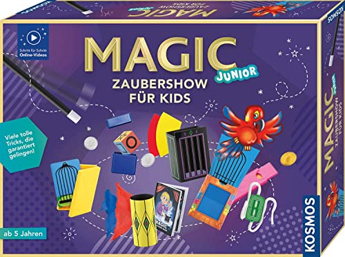 Kosmos 698829 Magic Junior Zaubershow für Kids, 20 spannende Zaubertricks speziell für Kinder ab 5...