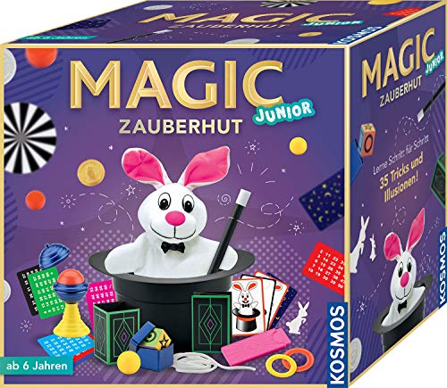 Kosmos 680282 - Magic Zauberhut, Lerne einfach 35 Zaubertricks und Illusionen, Zauberkasten mit...
