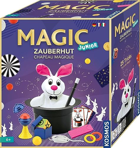 Kosmos ‎694302 Magic Junior Zauberhut, Lerne einfach 25 Zaubertricks und Illusionen, Zauberkasten mit...