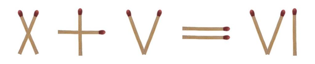 Streichholzrätsel mit römischen Zahlen (mit Lösung) | Zauberkiste